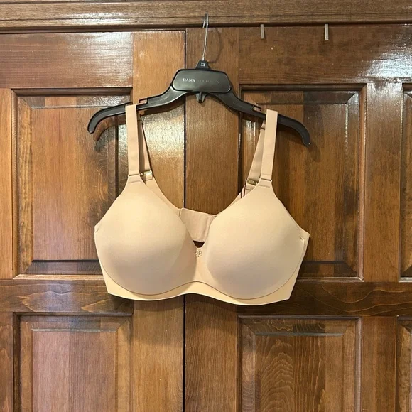 Honeylove 40D CloudEmbrace Bra NWT Sand Beige Wireless Support Back Smoothing - Picture 1 of 6